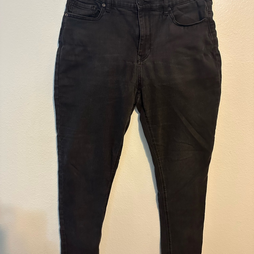 DG2 by Diane Gilman High Rise Black Jeans Slim Fit